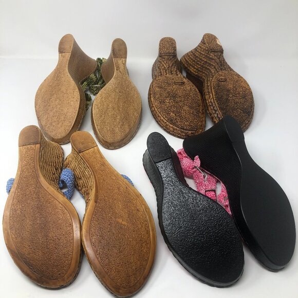 4 Pairs of Sandals - Made in Mexico Sz 7 - 7.5 - Picture 2 of 9